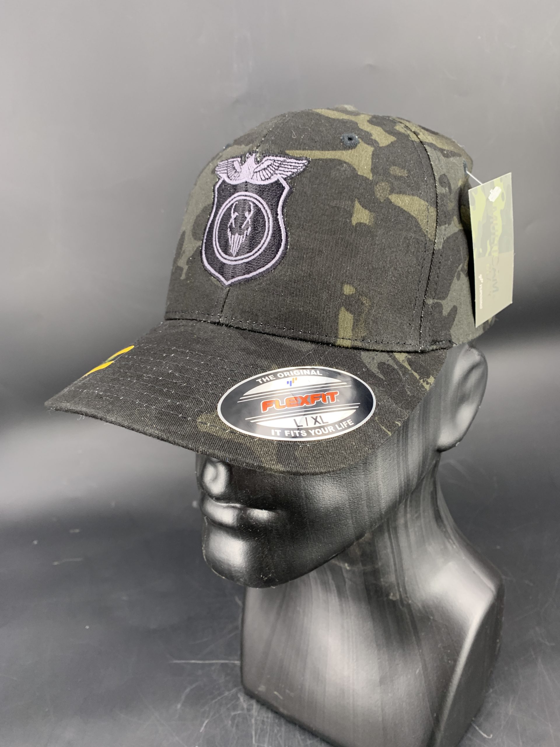 Flexfit Black Multicam Hat with War Eagle logo | Mushroomhead Official ...