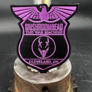 Purple War Machine logo sewn patch- 4"
