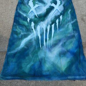 Tye Dye Blue X-Face Stage used Skrim Banners